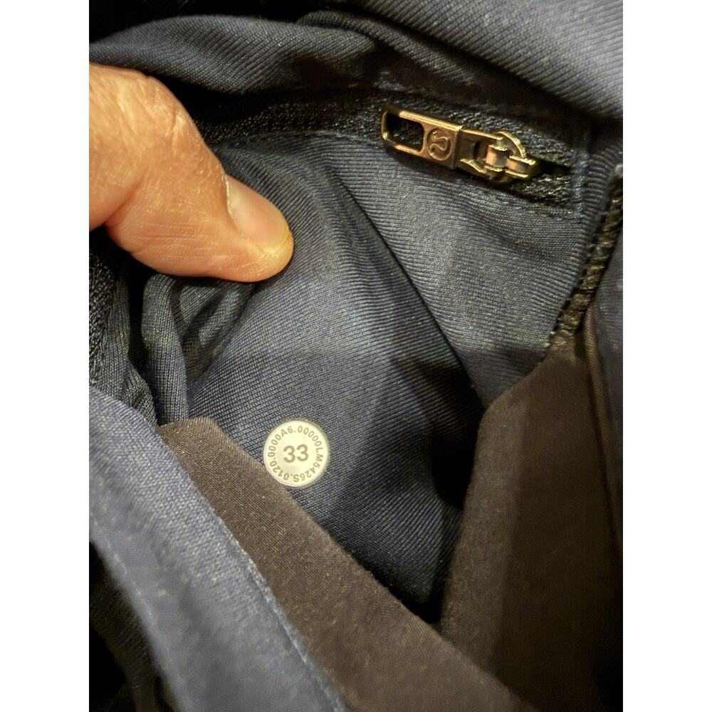 Lululemon ABC Classic-Fit Mens Navy Blue 5 Pocket Chino Pants Size 33 - Picture 5 of 9